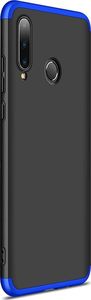 GKK 360 Protection Case etui na całą obudowę przód + tył Huawei P30 Lite czarno-niebieski uniwersalny 2