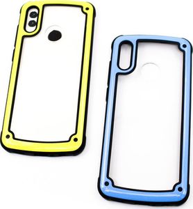 Hurtel Solid Frame etui wytrzymały pokrowiec z żelową ramką Huawei Y7 2019 / Y7 Prime 2019 żółty uniwersalny 3