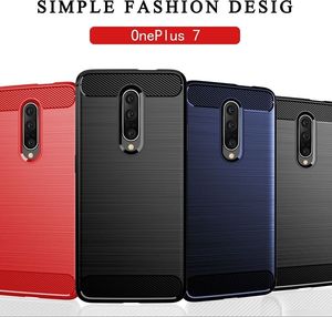 Hurtel Carbon Case elastyczne etui pokrowiec OnePlus 7 Pro czarny uniwersalny 4