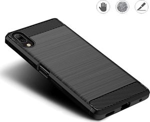 Hurtel Carbon Case elastyczne etui pokrowiec Sony Xperia L3 czarny uniwersalny 2