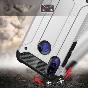Hurtel Hybrid Armor pancerne hybrydowe etui pokrowiec Xiaomi Redmi 7 srebrny uniwersalny 4