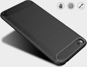 Hurtel Carbon Case elastyczne etui pokrowiec Xiaomi Redmi Go czarny uniwersalny 3