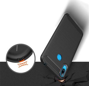 Hurtel Carbon Case elastyczne etui pokrowiec Huawei Y7 2019 / Y7 Prime 2019 niebieski uniwersalny 2