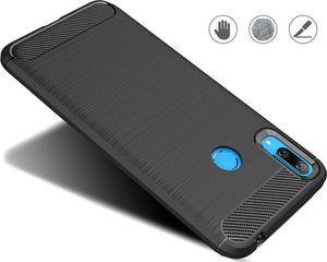 Hurtel Carbon Case elastyczne etui pokrowiec Huawei Y7 2019 / Y7 Prime 2019 niebieski uniwersalny 3