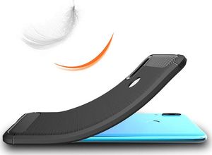 Hurtel Carbon Case elastyczne etui pokrowiec Huawei Y7 2019 / Y7 Prime 2019 niebieski uniwersalny 4