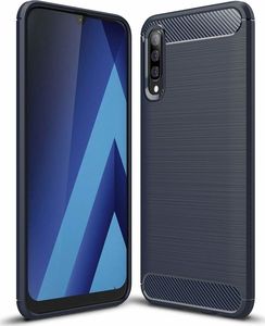 Hurtel Carbon Case elastyczne etui pokrowiec Samsung Galaxy A50 niebieski uniwersalny 1