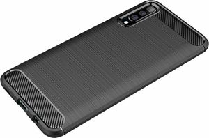 Hurtel Carbon Case elastyczne etui pokrowiec Samsung Galaxy A50 niebieski uniwersalny 4