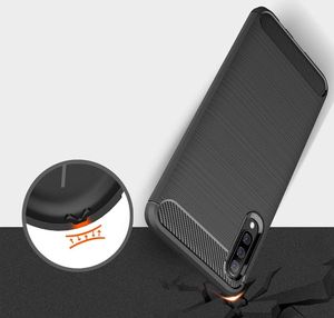 Hurtel Carbon Case elastyczne etui pokrowiec Samsung Galaxy A50 niebieski uniwersalny 6