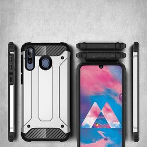 Hurtel Hybrid Armor pancerne hybrydowe etui pokrowiec Samsung Galaxy M30 czarny uniwersalny 2