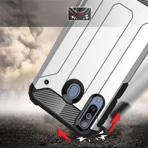 Hurtel Hybrid Armor pancerne hybrydowe etui pokrowiec Samsung Galaxy M30 czarny uniwersalny 3