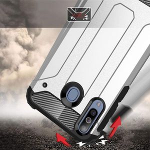 Hurtel Hybrid Armor pancerne hybrydowe etui pokrowiec Samsung Galaxy M30 niebieski uniwersalny 3