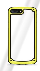 Hurtel Solid Frame etui wytrzymały pokrowiec z żelową ramką iPhone 8 Plus / 7 Plus żółty uniwersalny 1