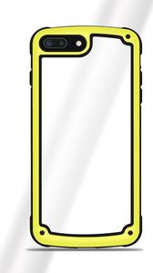 Hurtel Solid Frame etui wytrzymały pokrowiec z żelową ramką iPhone 8 / 7 żółty uniwersalny 1