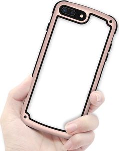Hurtel Solid Frame etui wytrzymały pokrowiec z żelową ramką iPhone 8 Plus / 7 Plus złoty uniwersalny 2