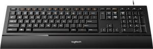 Klawiatura Logitech K740 Illuminated Przewodowa Czarna US (920-005694) 2