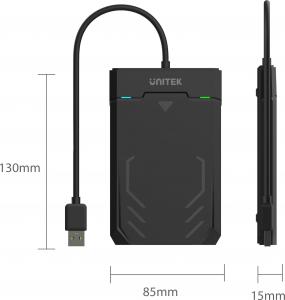Kieszeń Unitek 2.5" SSD - USB 3.0 (Y-3036) 5