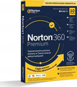Norton Clipper 360 PREMIUM 75GB PL 1 USER 10 DEVICE + 75 GB + VPN + KONTROLA RODZICIELSKA (21394718) 1