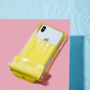 Baseus Safe Airbag Waterproof Case uniwersalny wodoodporny pokrowiec IPX8 etui 6.5'' żółty (ACFSD-C0Y) uniwersalny 7