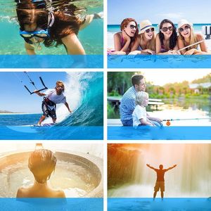 Baseus Safe Airbag Waterproof Case uniwersalny wodoodporny pokrowiec IPX8 etui 6.5'' żółty (ACFSD-C0Y) uniwersalny 10