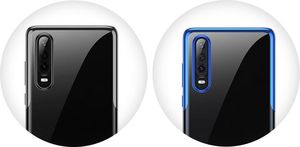 Baseus Baseus Shining Case żelowe etui pokrowiec na Huawei P30 czarny (ARHWP30-MD01) uniwersalny 17