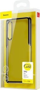 Baseus Baseus Shining Case żelowe etui pokrowiec na Huawei P30 czarny (ARHWP30-MD01) uniwersalny 20
