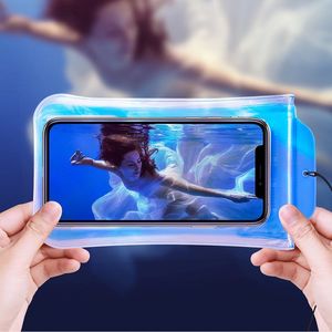 Baseus Baseus Safe Airbag Waterproof Case uniwersalny wodoodporny pokrowiec IPX8 etui 6.5'' różowy (ACFSD-C04) uniwersalny 15