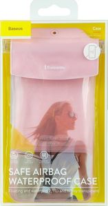 Baseus Baseus Safe Airbag Waterproof Case uniwersalny wodoodporny pokrowiec IPX8 etui 6.5'' różowy (ACFSD-C04) uniwersalny 23