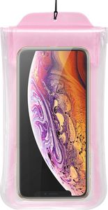 Baseus Baseus Safe Airbag Waterproof Case uniwersalny wodoodporny pokrowiec IPX8 etui 6.5'' różowy (ACFSD-C04) uniwersalny 4