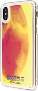 Guess Guess GUHCPXGLCPI iPhone X/Xs różowy /pink hard case California Glow in the dark uniwersalny 2