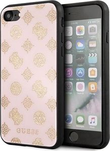 Guess Guess GUHCI8TGGPLP iPhone 7/8 jasnoróż owy/light pink hard case Peony G Double Layer Glitter uniwersalny 1
