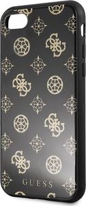 Guess Guess GUHCI8TGGPBK iPhone 7/8 czarny /black hard case Peony G Double Layer Glitter uniwersalny 3