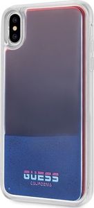 Guess Guess GUHCI65GLCRE iPhone Xs Max czerwo ny/red hard case California Glow in the dark uniwersalny 2