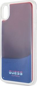 Guess Guess GUHCI65GLCRE iPhone Xs Max czerwo ny/red hard case California Glow in the dark uniwersalny 3
