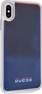 Guess Guess GUHCI65GLCRE iPhone Xs Max czerwo ny/red hard case California Glow in the dark uniwersalny 5