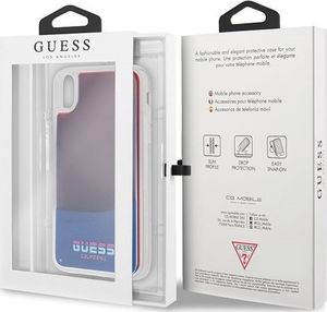 Guess Guess GUHCI61GLCRE iPhone Xr czerwony /red hard case California Glow in the dark uniwersalny 7