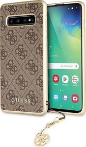 Guess Guess GUHCS10PGF4GBR S10 Plus G975 brązowy/brown hard case 4G Charms Collection uniwersalny 1