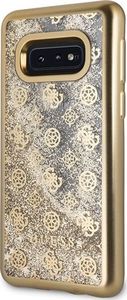 Guess Guess GUHCS10LPEOLGGO S10e G970 złoty /gold hard case 4G Peony Liquid Glitter uniwersalny 2
