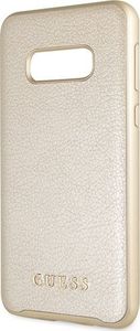 Guess Guess GUHCS10LIGLGO S10e G970 złoty /gold hard case Iridescent uniwersalny 3