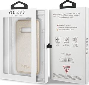 Guess Guess GUHCS10LIGLGO S10e G970 złoty /gold hard case Iridescent uniwersalny 6