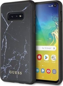 Guess Guess GUHCS10LHYMABK S10e G970 czarny /black hard case Marble uniwersalny 1