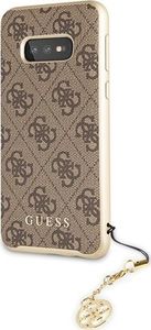 Guess Guess GUHCS10LGF4GBR S10e G970 brązowy /brown hard case 4G Charms Collection uniwersalny 2