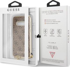 Guess Guess GUHCS10LGF4GBR S10e G970 brązowy /brown hard case 4G Charms Collection uniwersalny 6