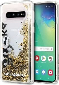 Karl Lagerfeld Etui KLHCS10ROGO Galaxy S10 czarno-złoty 1