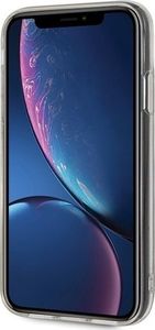 Karl Lagerfeld Karl Lagerfeld KLHCI61ROGO iPhone Xr czarno-złoty/black & gold hard case Glitter uniwersalny 6