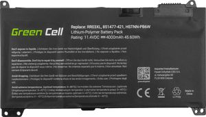 Bateria Green Cell RR03XL do HP ProBook 11.4V 4000mAh (HP122) 5