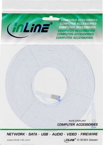 InLine Flat Patch kabel, U/FTP, Cat.6A, biały, 5m 2