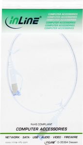 InLine Flat Patch kabel, U/FTP, Cat.6A, biały, 0.5m 2