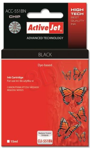 Tusz Activejet tusz ACC-551BN / CLI-551BK (black) 2