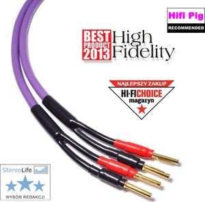 Kabel Melodika Banan x2 - Banan x2 2.5m fioletowy 2