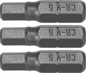 Dedra Końcówki wkrętakowe Hex H5x25mm, 3szt blister (18A04H50-03) 1